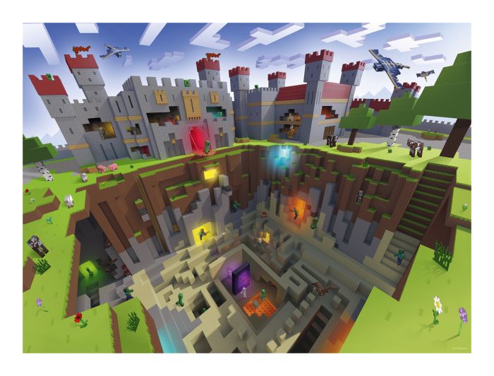 Minecraft Cutaway XXL 300 Piece Jigsaw Puzzle