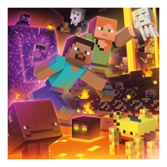 Minecraft Biomes 3x 49 Piece Jigsaw Puzzle