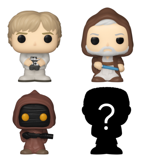 Funko Bitty POP Star Wars - Luke Skywalker, Obi-Wan Kenobi, Jawa And A Surpr