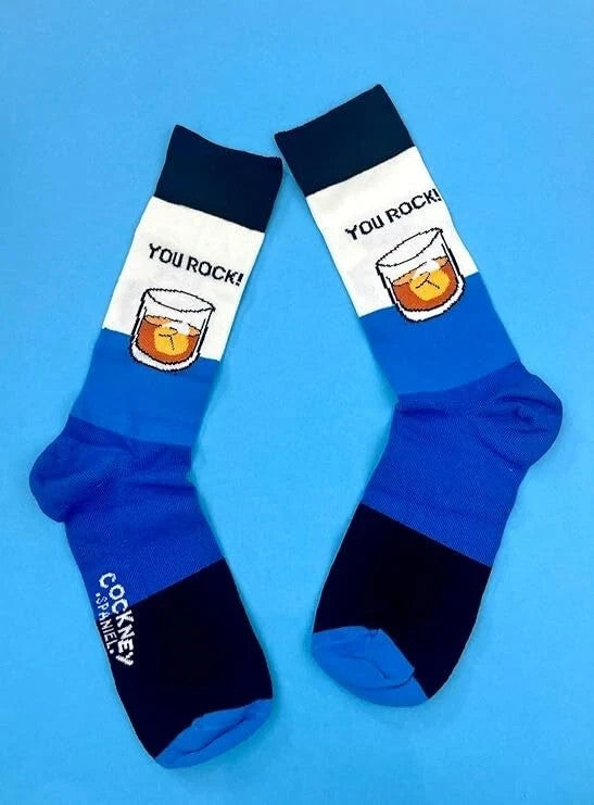 Cockney Spaniel - 3 Pairs of Whisky Men Socks in a Gift Box UK 6-11