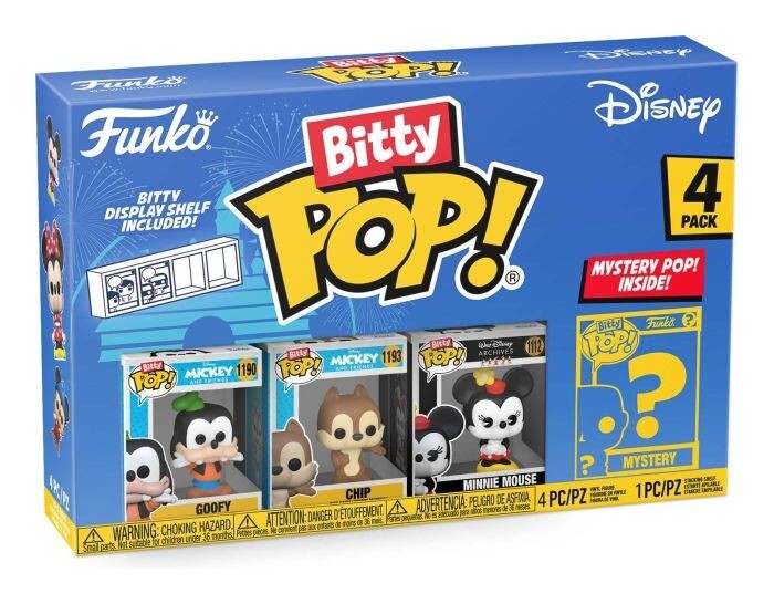 Bitty Pop! 4-Pack - Disney Classic S1 Goofy, Chip & Minnie