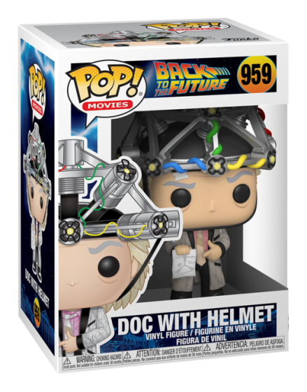 FUNKO POP! DOC With HELMET #959 Back to the Future Vinyl Figure