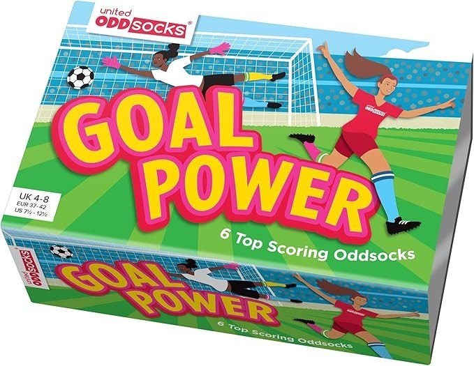 United Oddsocks Goal Power Football Gift Boxed Socks Unique Christmas Gift Idea