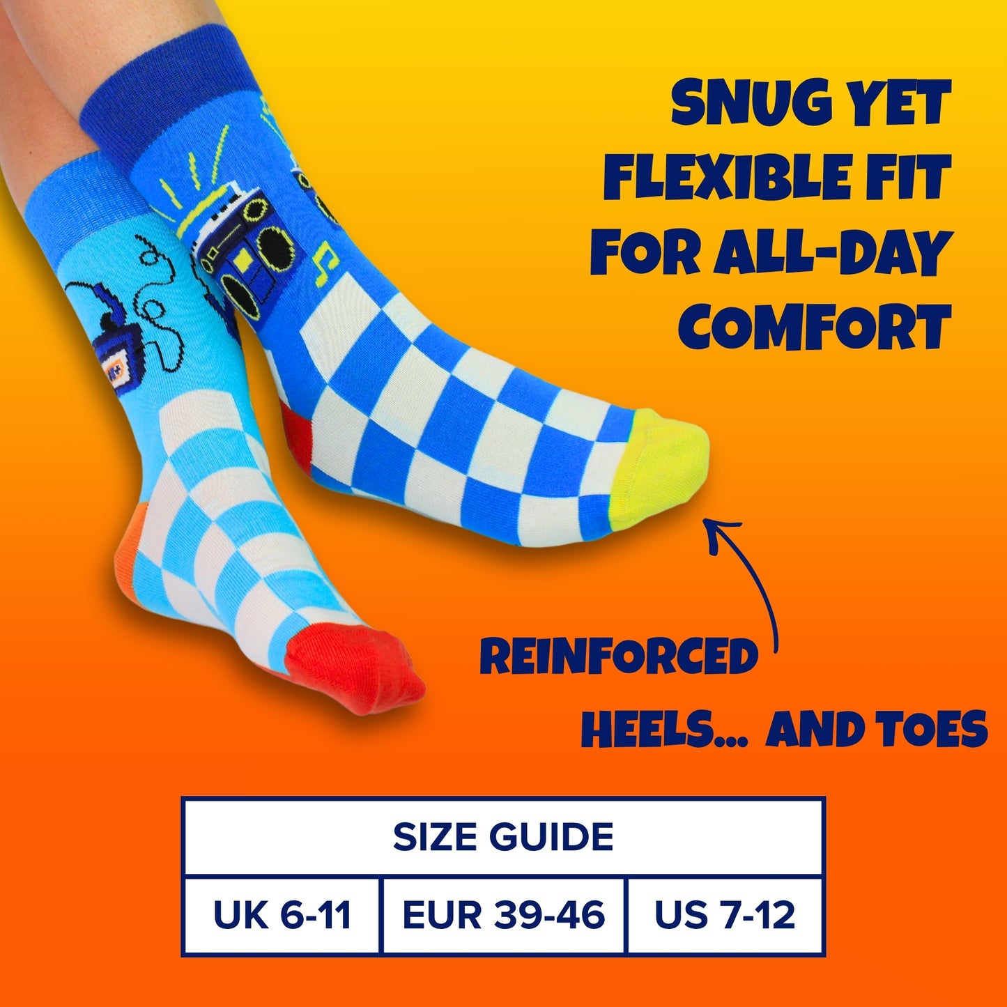 United Oddsocks BOOMSOX For Men Size 6 -11