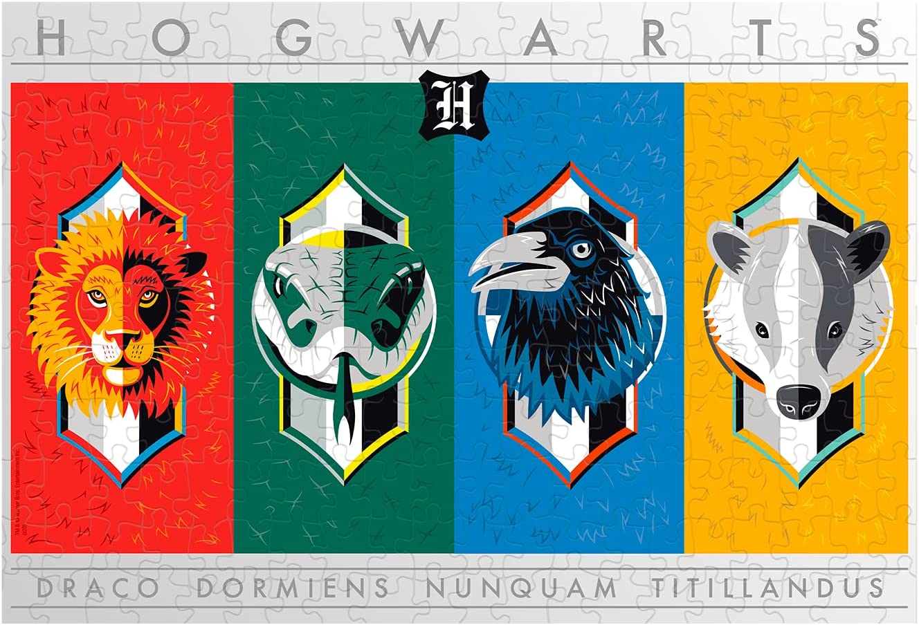 Winning Moves Harry Potter House Crests Jigsaw Puzzle - 500 Pieces