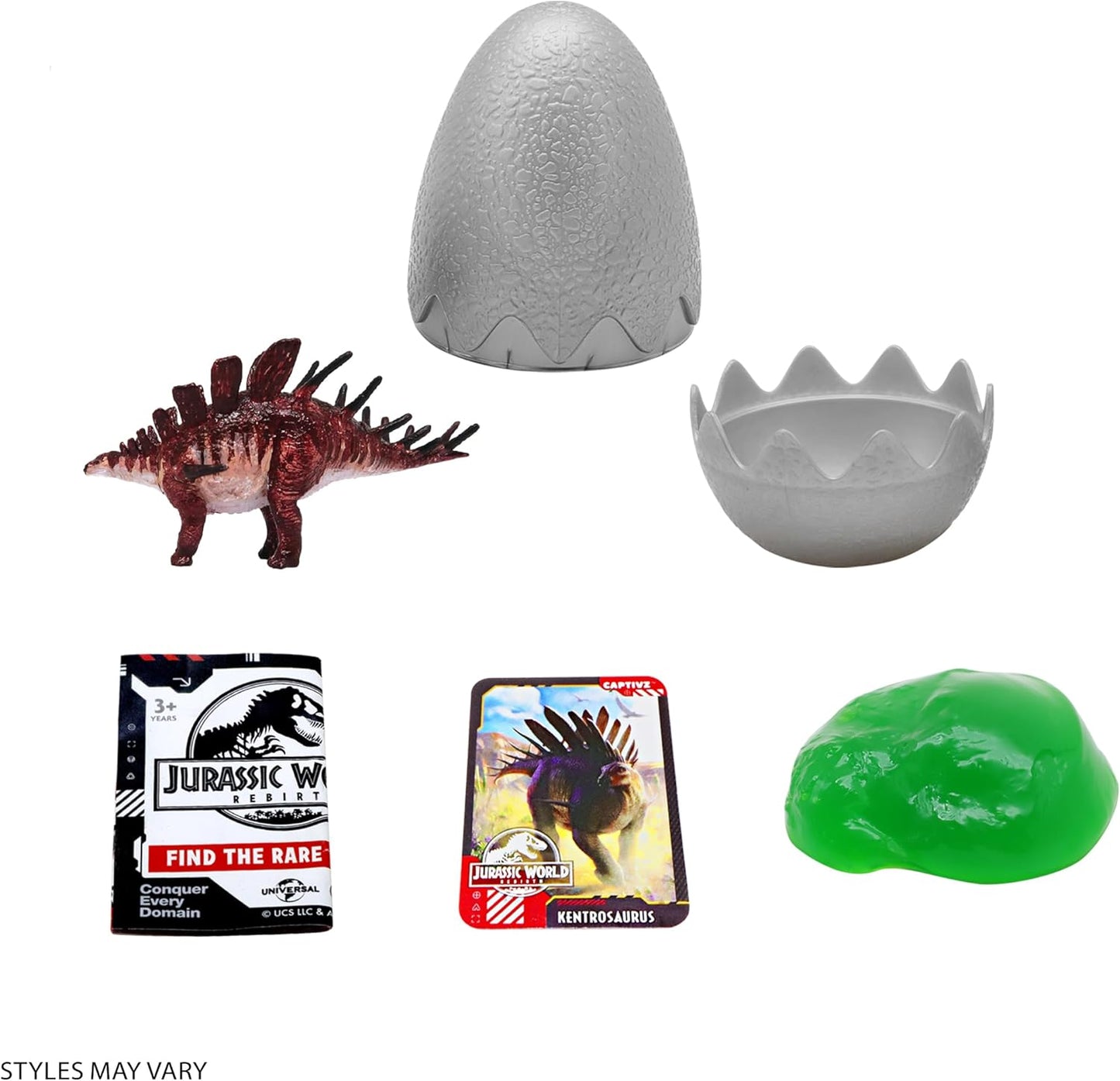 Jurassic World Captivz Rebirth Slime Eggs With Buildable Dinosaur Toy And Slime