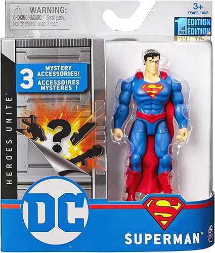 DC Heroes Unite 2020 Superman with Silver Armor 4-inch Action Figure by Spin Master