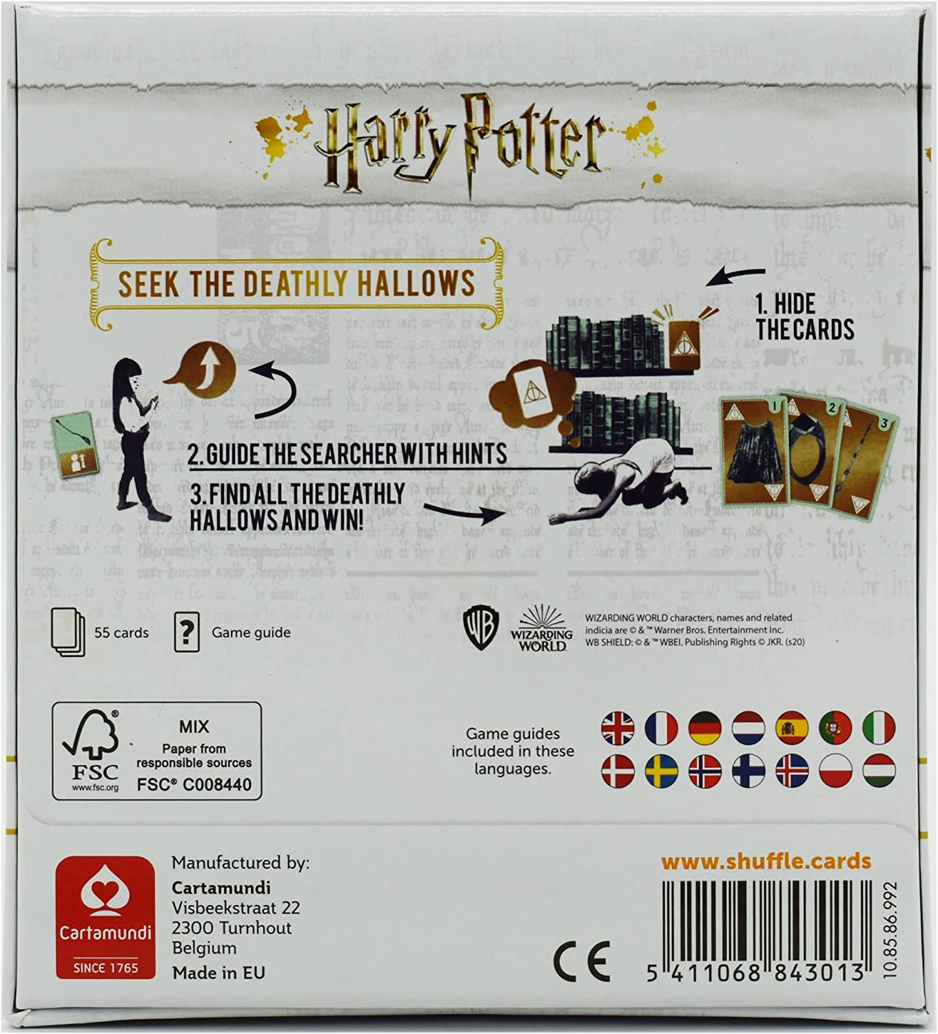 Harry Potter Seek The Deathly Hallows Family Fun Card Game