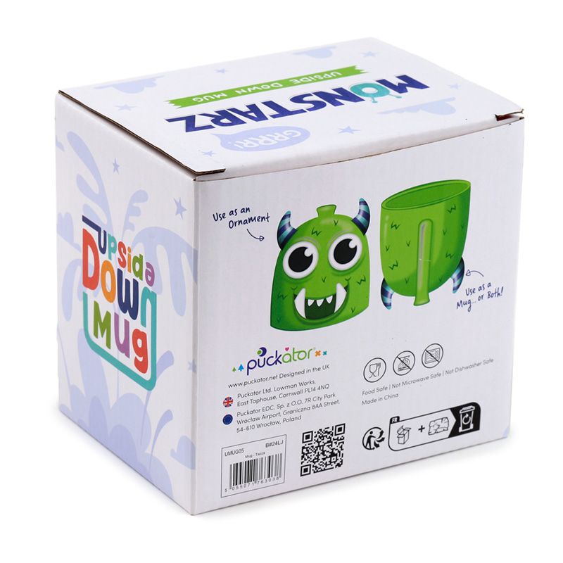 Monstarz Monster Green Upside Down Ceramic Shaped Mug