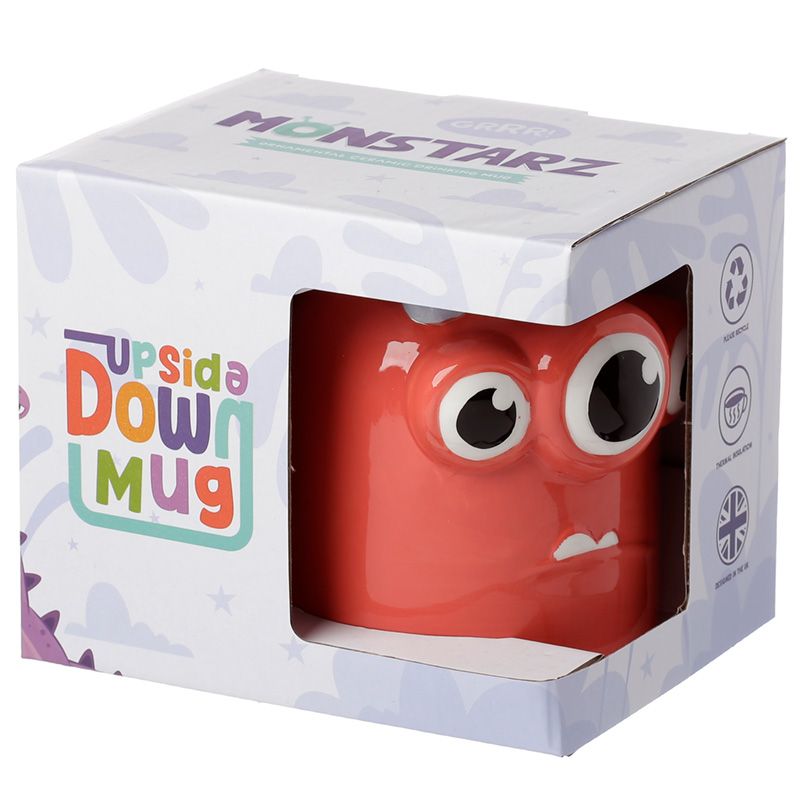 Monstarz Monster Red Upside Down Ceramic Shaped Mug