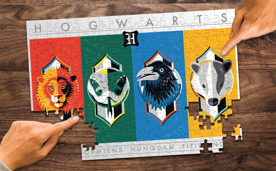Winning Moves Harry Potter House Crests Jigsaw Puzzle - 500 Pieces