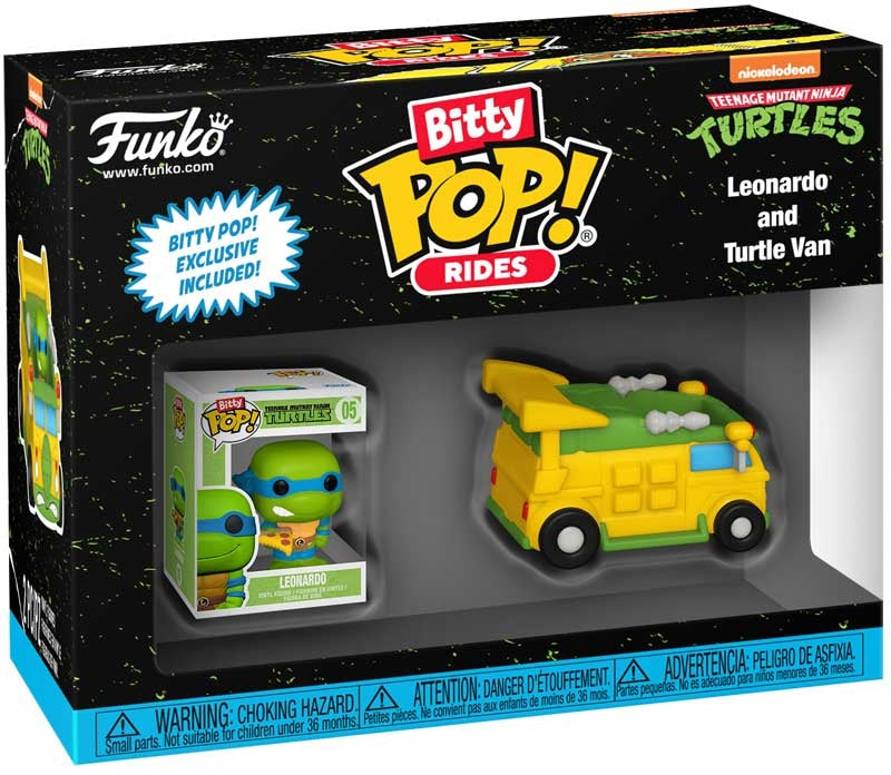 Funko Bitty Pop! Ride TMNT Leonardo and Turtle Van