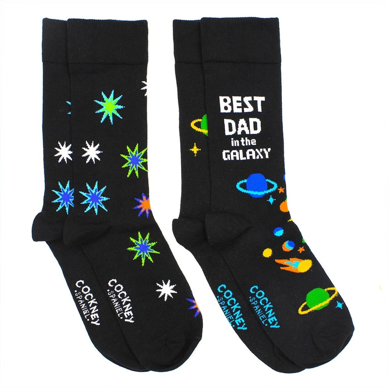 Men's Best Dad In The Galaxy Socks 2 Pairs