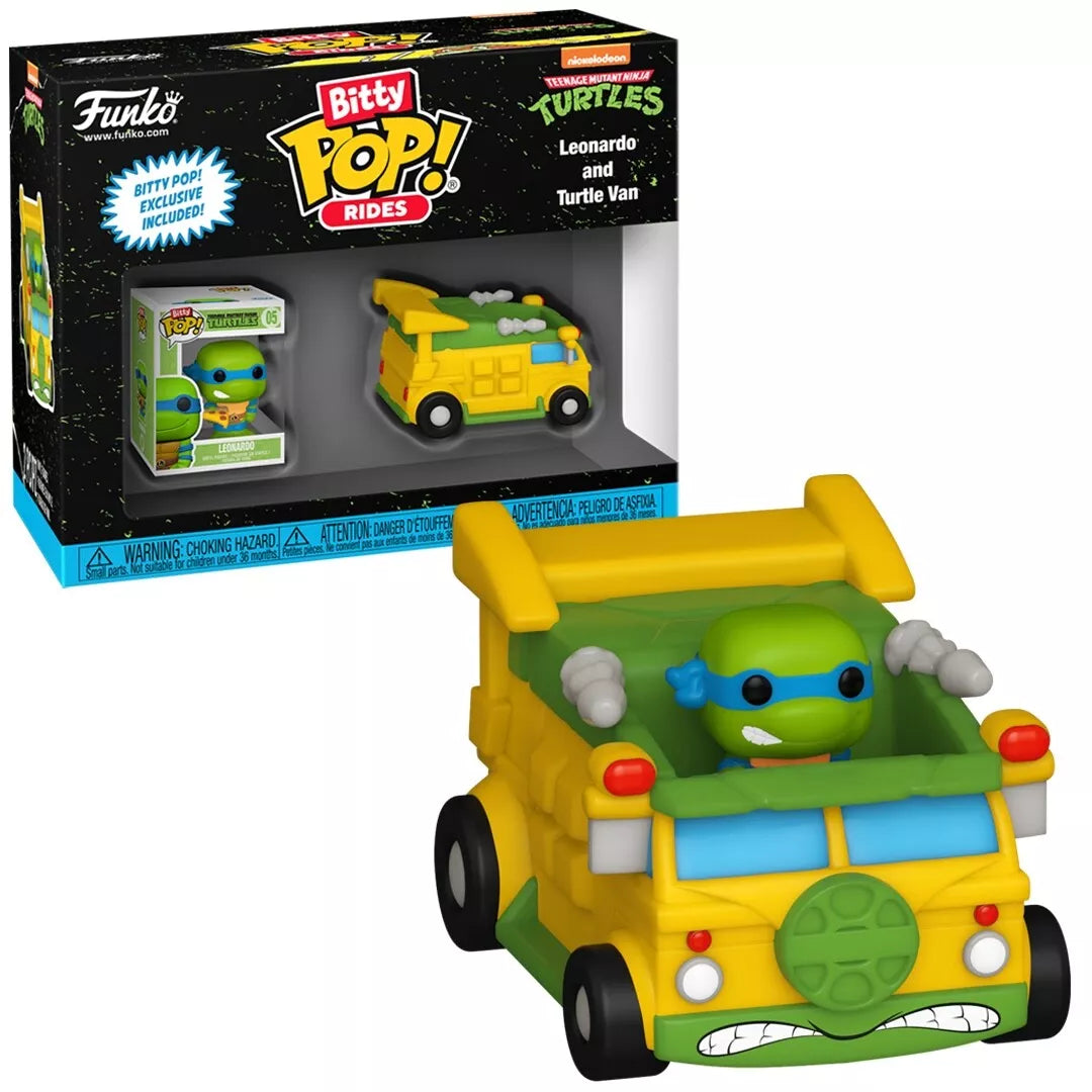 Funko Bitty Pop! Ride TMNT Leonardo and Turtle Van