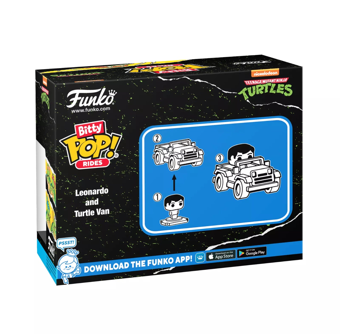 Funko Bitty Pop! Ride TMNT Leonardo and Turtle Van