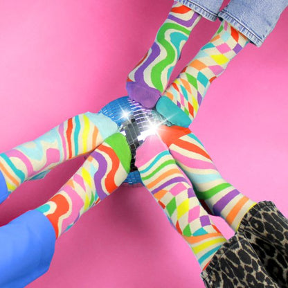 STAY GROOVY Socks By United Oddsocks