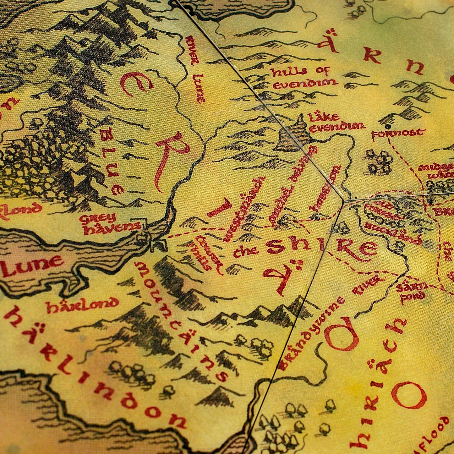 Lord of the Rings: Middle Earth Hex Map Coasters