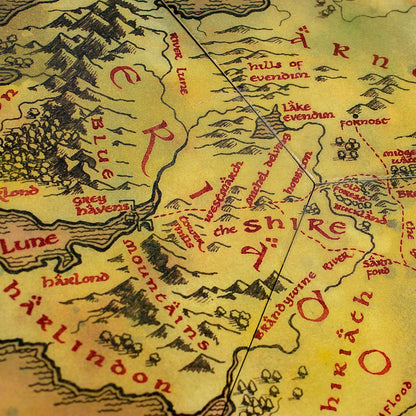 Lord of the Rings: Middle Earth Hex Map Coasters