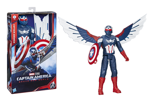 Marvel Studios Captain America Brave New World, Titan Hero Series Deluxe Captain America