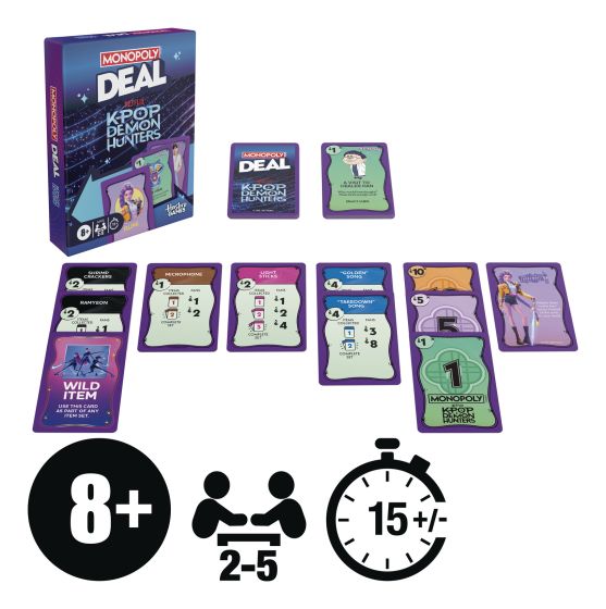 Monopoly Deal K-Pop Demon Hunters