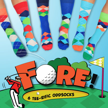 Fore (Golf) Socks By United Oddsocks