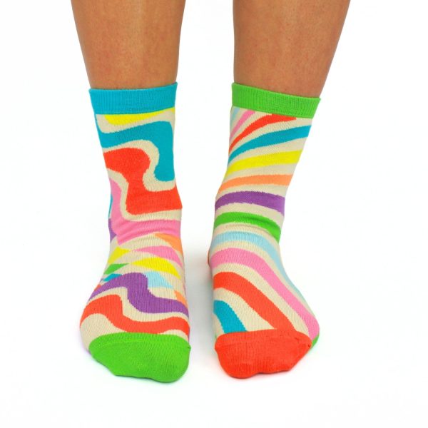 STAY GROOVY Socks By United Oddsocks