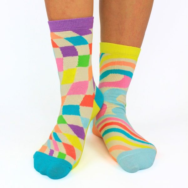 STAY GROOVY Socks By United Oddsocks
