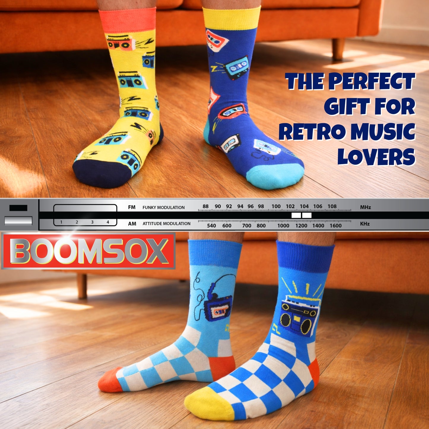 United Oddsocks BOOMSOX For Men Size 6 -11