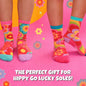 United Oddsocks Flower Power Gift Box, 4 Funky Floral Odd Socks for Women