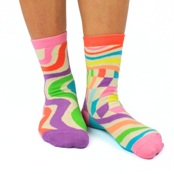 STAY GROOVY Socks By United Oddsocks