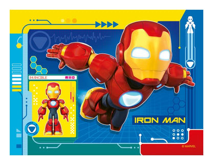 Iron Man & His Awesome Friends 4 in a Box Jigsaw Puzzles