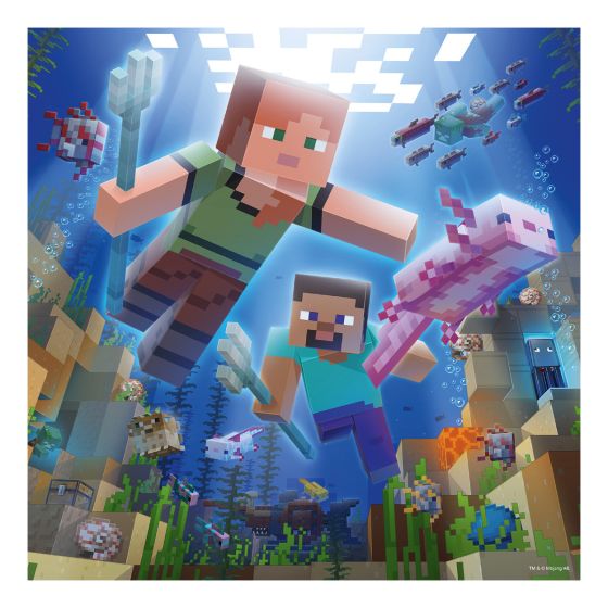 Minecraft Biomes 3x 49 Piece Jigsaw Puzzle