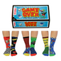 United Oddsocks Game over - Box of 6 Oddsocks, UK 12-6 / EUR 30.5-39 US 1 (NEW!)