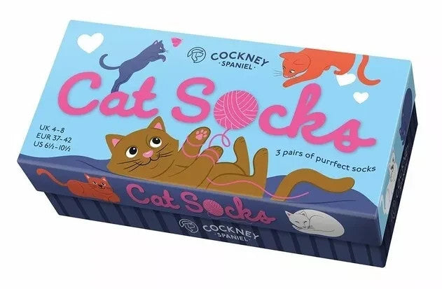 COCKNEY SPANIEL - CAT BOX SOCKS