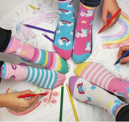 United Oddsocks - Fairytale Friends Childrens Odd Socks - Size 9-12 - Kids Socks