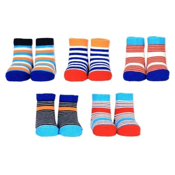 Toddler Socks Boys Jack the Pilot 5 Pairs of Striped Socks 1-2 Years Gift Boxed