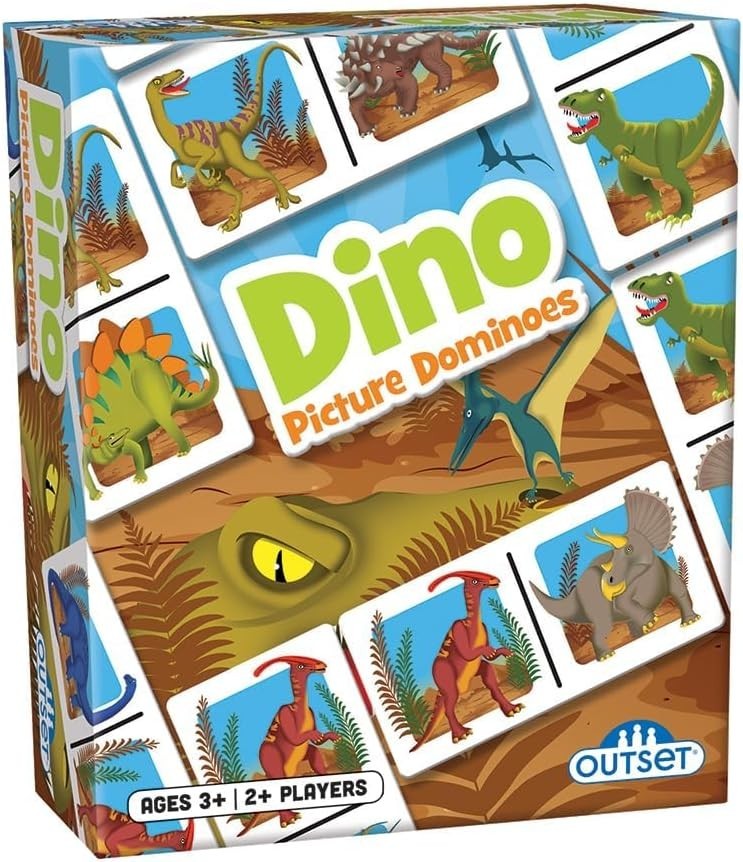 Picture Dominoes: Dinosaur Themed Matching Game for pre-Schoolers