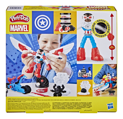Play-Doh Marvel Captain America Moto-Slicer with 3 Tubs - Was £12 NOW £7.49