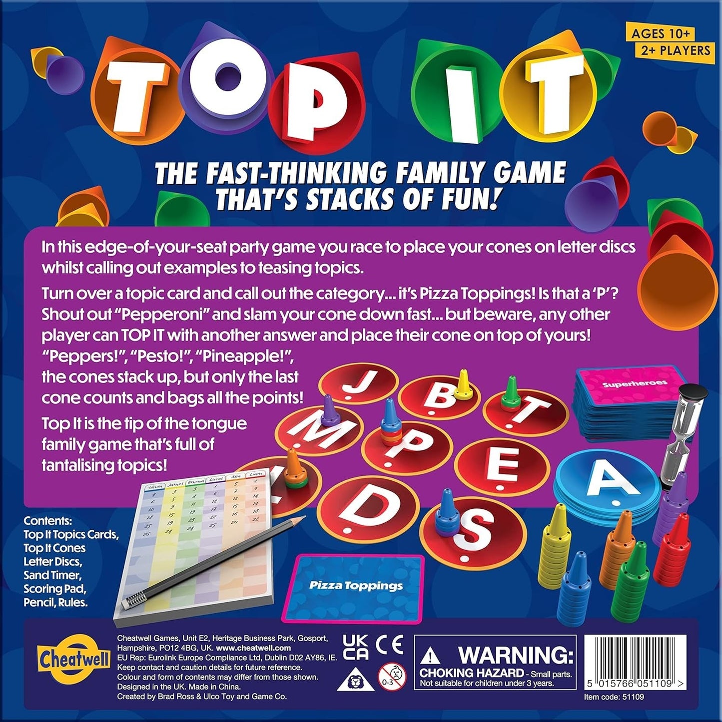 Cheatwell Games Top It - The Fast Thinking Naming Game