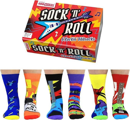 United Oddsocks - Men's Sock N Roll Odd Socks UK 6 - 11