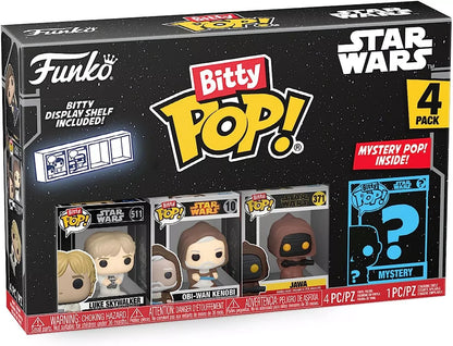 Funko Bitty POP Star Wars - Luke Skywalker, Obi-Wan Kenobi, Jawa And A Surpr