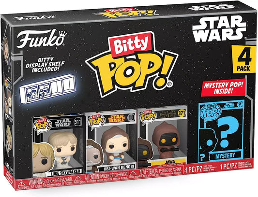 Funko Bitty POP Star Wars - Luke Skywalker, Obi-Wan Kenobi, Jawa And A Surpr