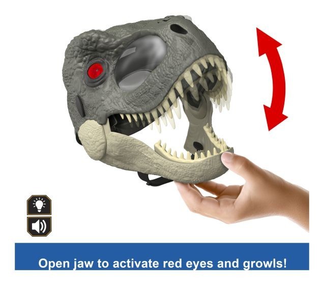 Jurassic World T-Rex Mask with LED Light Up Eyes Feature  -WAS £39.99 NOW £29.49