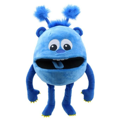 The Puppet Company Baby Monster Blue Hand Puppet with squeaker - NOW ONLY £