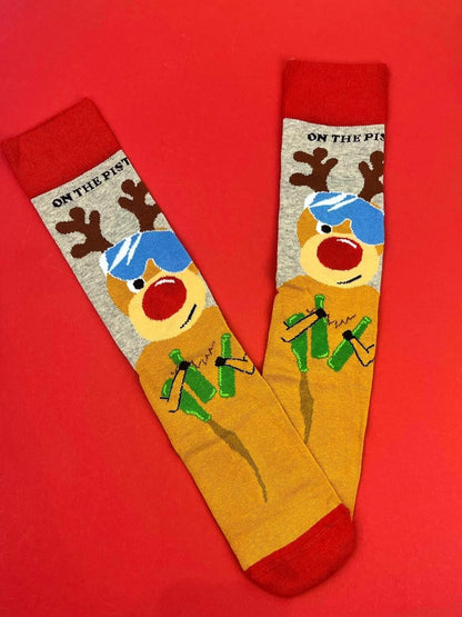 Cockney Spaniel Mens Novelty Christmas Funny Socks ReinBeers 3 Pairs Dad Gifts