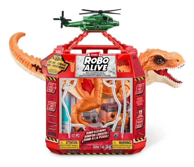 Robo Alive Dino Escape Series Dinosaur and Helicopter - WAS £22.49 NOW £14.99