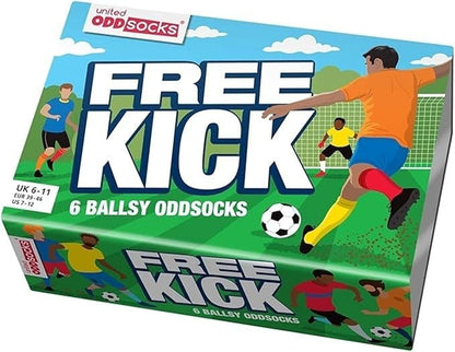 Mens Odd Socks Novelty Football Sport Funny United Oddsocks Free Kick 6-11
