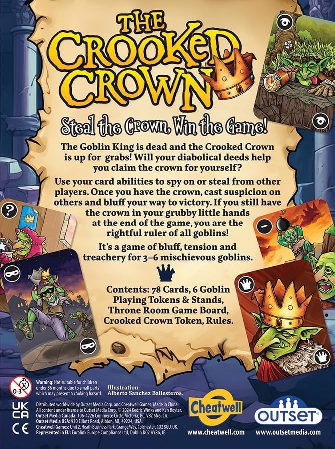 Outset Media The Crooked Crown - Strategy Card Game