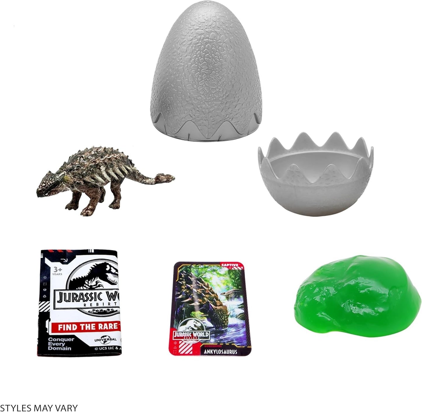Jurassic World Rebirth Slime Eggs With Buildable Dinosaur Toy