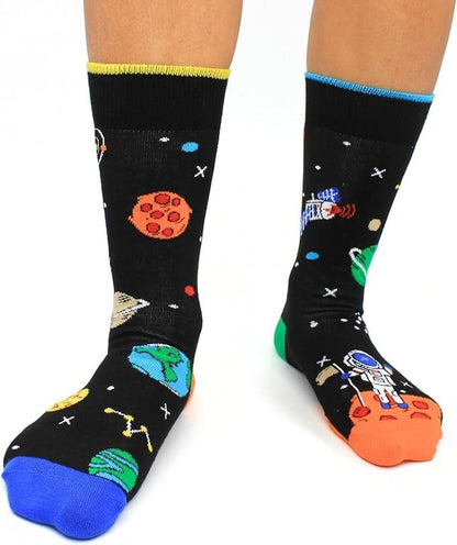 Sock Academy - SPACE EXPLORER 6-11 - 6 Odd Socks Gift Box United Oddsocks - UK 6